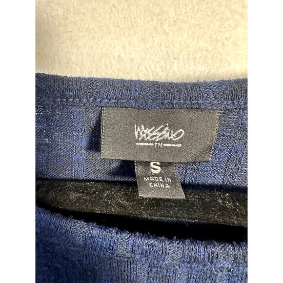 Womens Asymmetrical Knit Top SZ S Minimalist Modern Stretchy Cozy Layering Chic - Picture 3 of 7